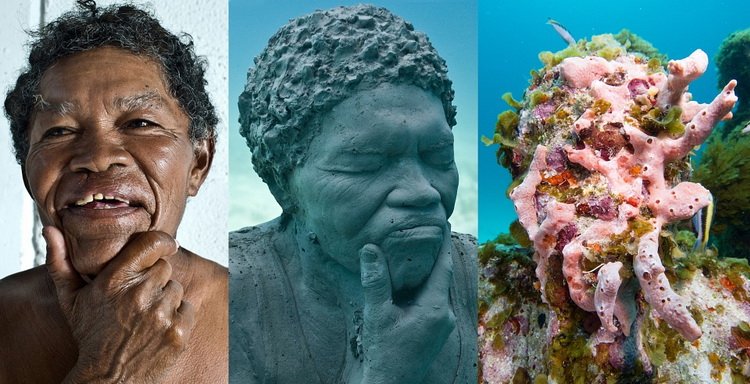 Скульптуры Подводного музея сделаны с реальных людей