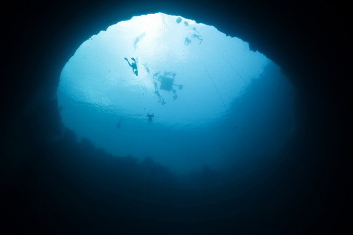 Большая Голубая Дыра вид с глубины