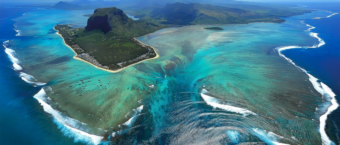 Подводный водопад. Маврикий
