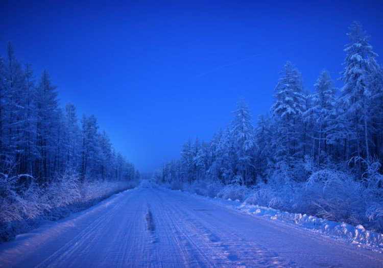 Зимняя дорога Якутии