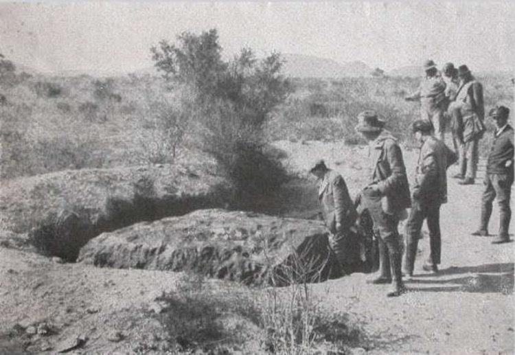 1920 год - раскопки метеорита Гоба