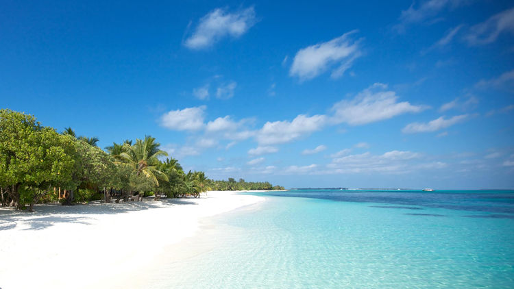 Белоснежные пляжи атолла Ари. Мальдивы