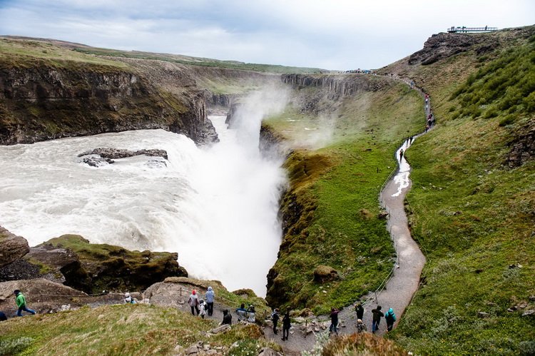Золотой водопад Исландии