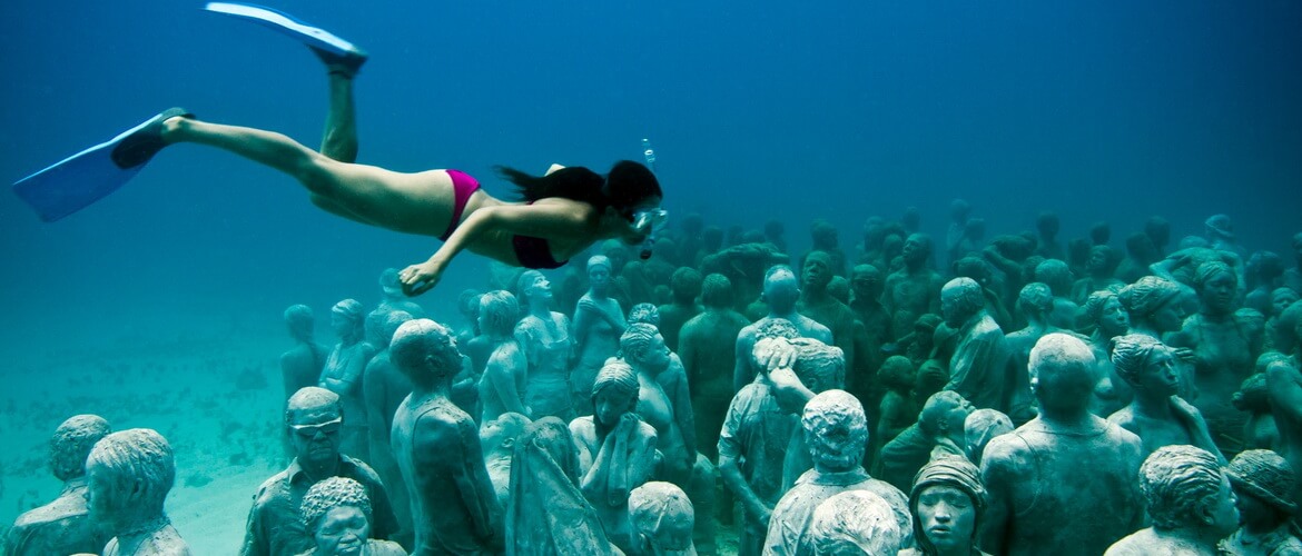 Канкун - музей подводных фигур