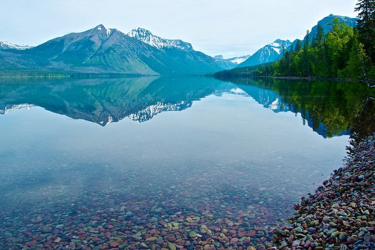 Озеро Макдональд. Штат Монтана