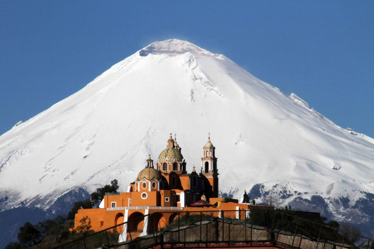 Вулкан Попокатепетль. Мексика