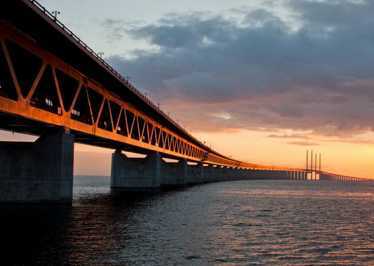 Эресуннский мост между Швецией и Данией