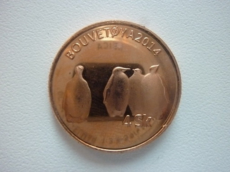 Монета с островом Буве