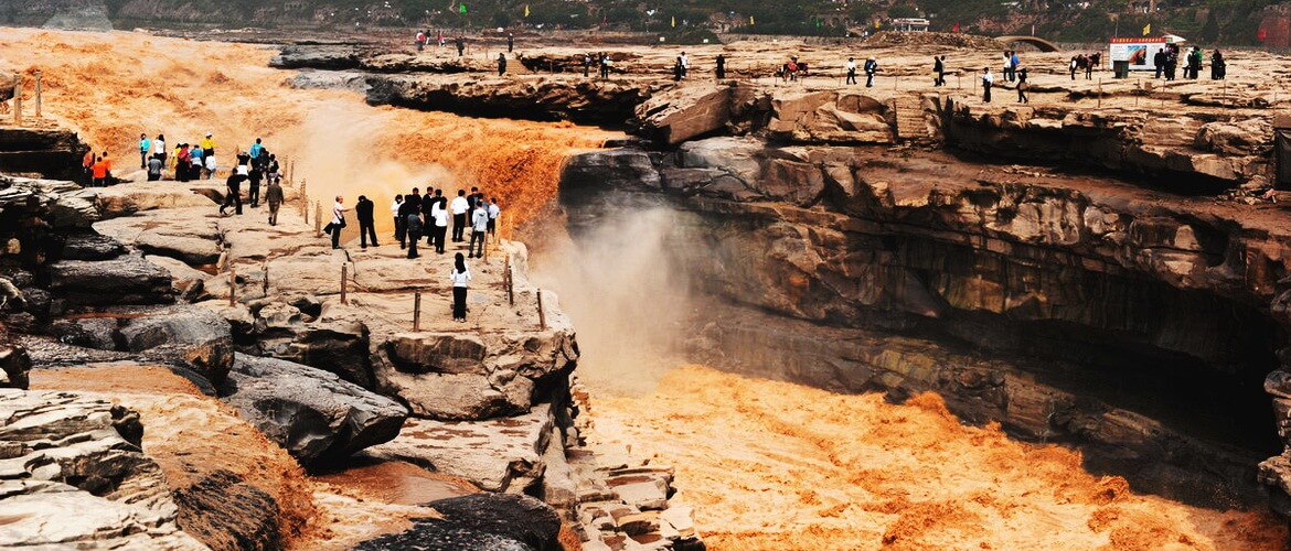 Хукоу – самый большой желтый водопад в мире. Китай