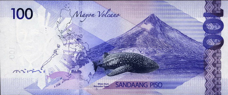 и на банкноте в 100 песо
