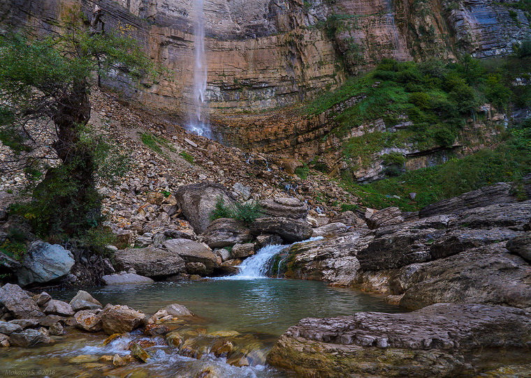 У подножия водопада Кинчха