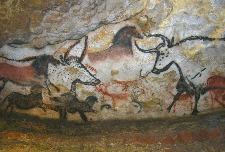 Пещера Ласко. Зал быков