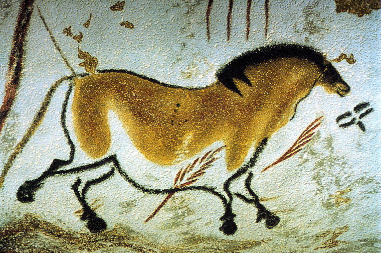 Наскальная живопись в пещере Ласко