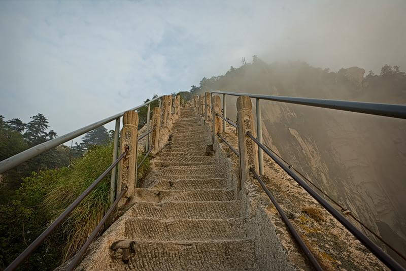 Небесная лестница на горе Хуашань