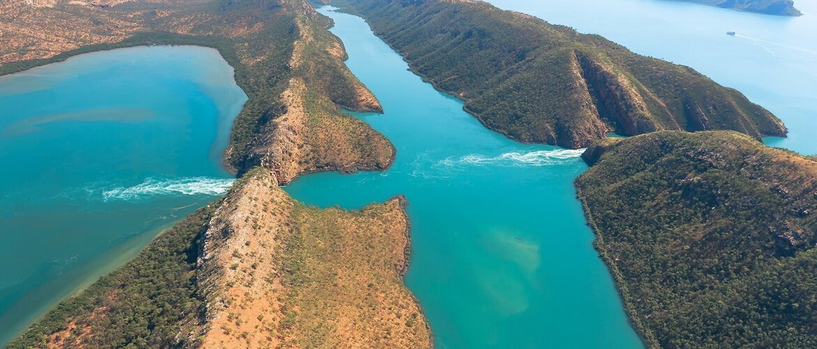 Горизонтальные водопады Австралии