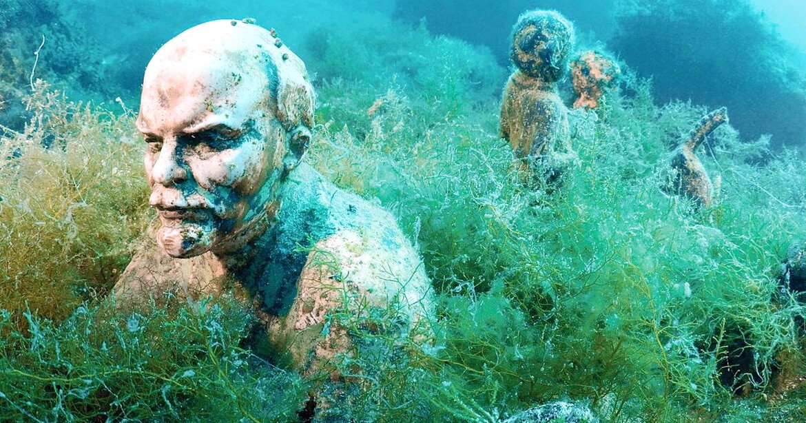 Аллея вождей - подводный музей тарханкута