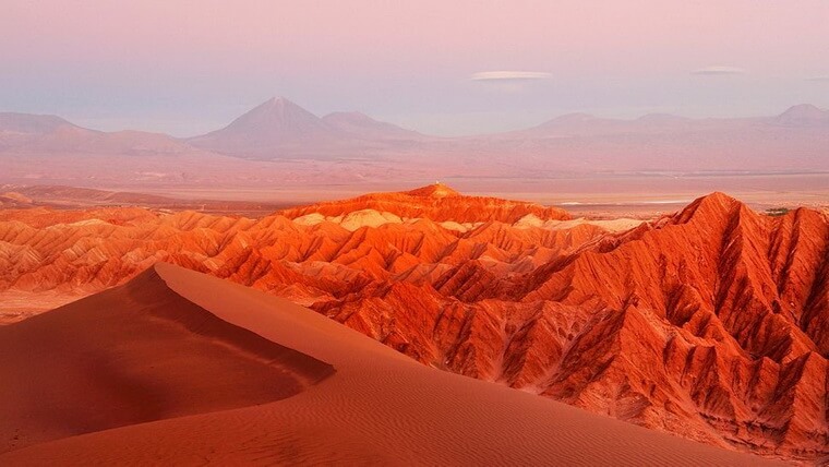 Марсианские пейзажи пустыни Атакама