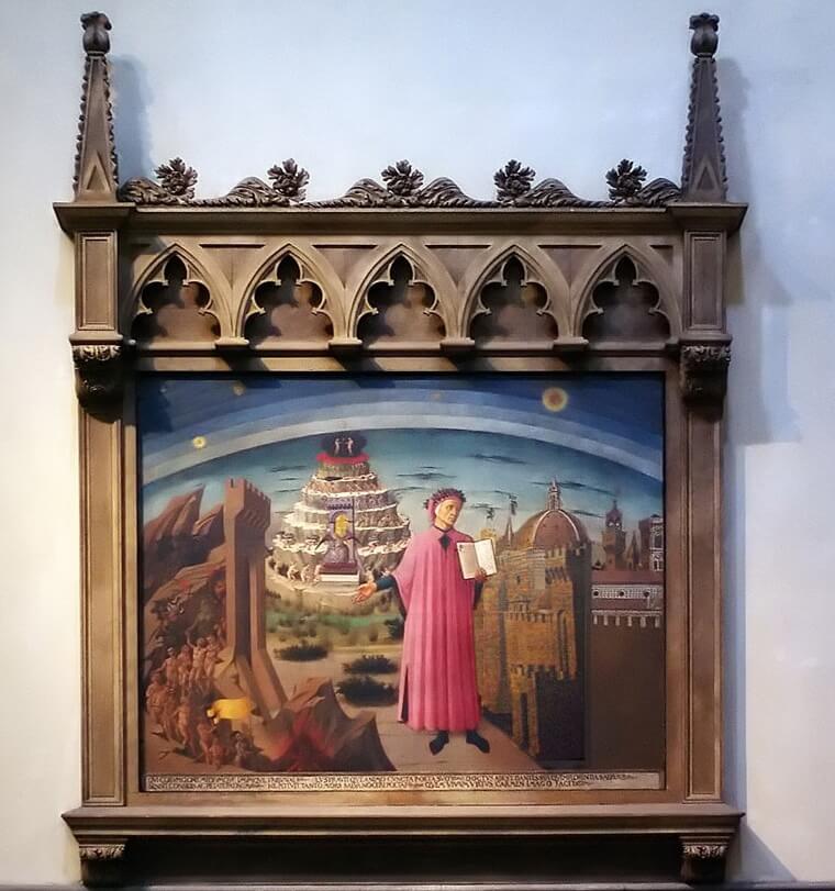 Портрет Данте в соборе Санта-Мария-дель-Фьоре