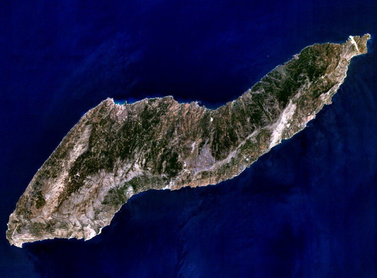 Остров Икария. Вид сверху