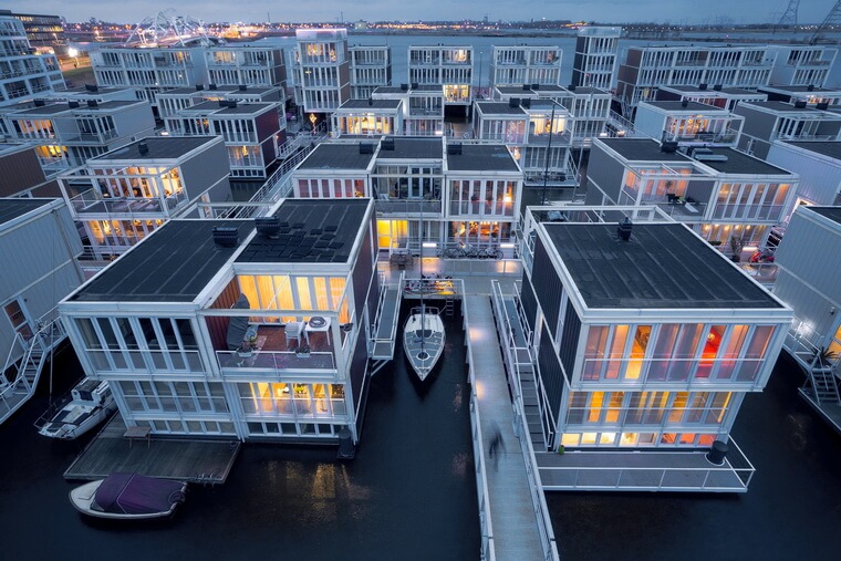 Водный квартал в Амстердаме