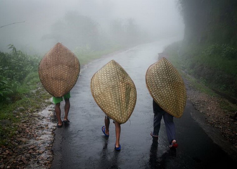 Забавные зонты Черапунджи